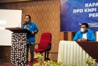 Wakil Ketua Bidang Hukum dan HAM DPD KNPI Jatim Nur Faisal dalam suatu kesempatan sambutan/Foto: Dok. Lensa Madura.