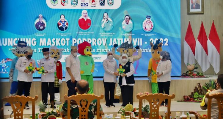 Gubernur-Khofifah-Launching-Maskot-Porprov-VII-Jatim-2022
