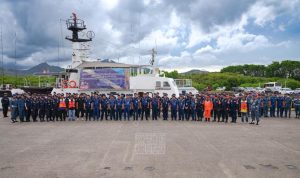 Kemenhub Gelar Apel Pasukan Pengamanan Angkutan Laut untuk Lebaran 2023