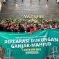 Pengusaha Muda Madura yang tergabung dalam perusahaan Rampak Naong Grup berkumpul dan deklarasi dukung Ganjar-Mahfud (lensamadura.com/istimewa)