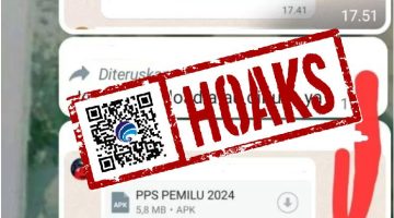 Modus penipuan berkedok aplikasi PPS Pemilu 2024 beredar di WhatsApp (lensamadura.com/istimewa)