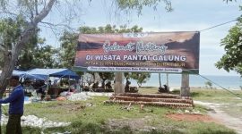Pengenalan wisata Pantai Galung yang terletak di Desa Juruan Daya, Batuputih, Sumenep (lensamadura.com/istimewa)