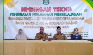Disdik Sumenep Gelar Bimtek Penguatan Perubahan Pembelajaran Transisi PAUD-SD