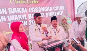 Fauzi-Imam Daftar Cabup-Wawabup ke KPU Sumenep, Siap Lanjutkan Tagline 'Bismillah Melayani'